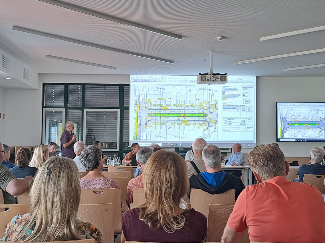 Gut besuchte Info-Veranstaltung zum Ausbau der Sankt-Jakob-Straße, Foto: KSJ