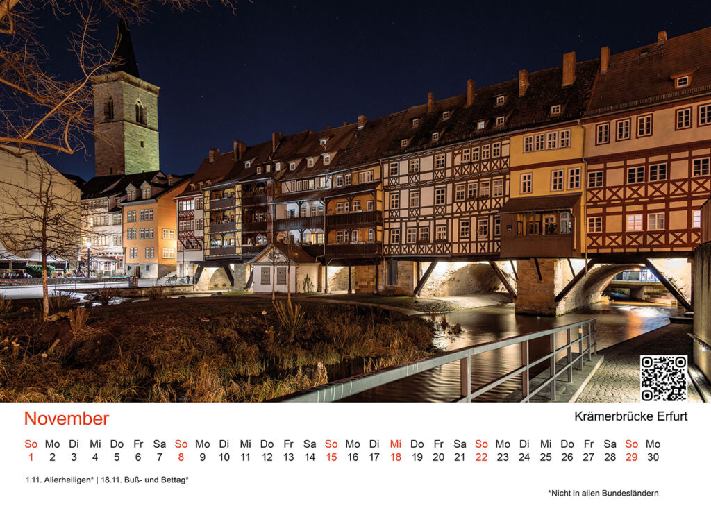 Fotokalender Ausflugsziele Thüringen 2026