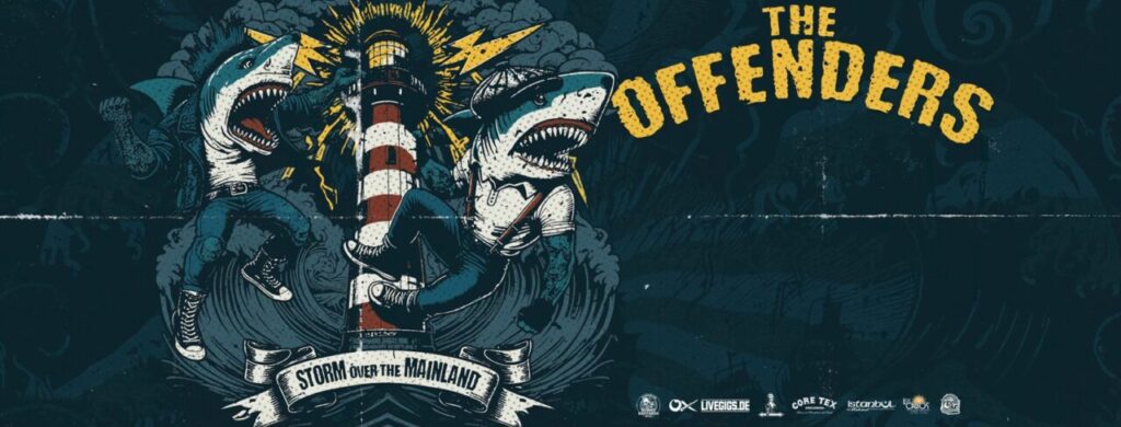 The Offenders feiern 20 Jahre & neues Album 2025, Gfx. Fb-Banner Rose Jena