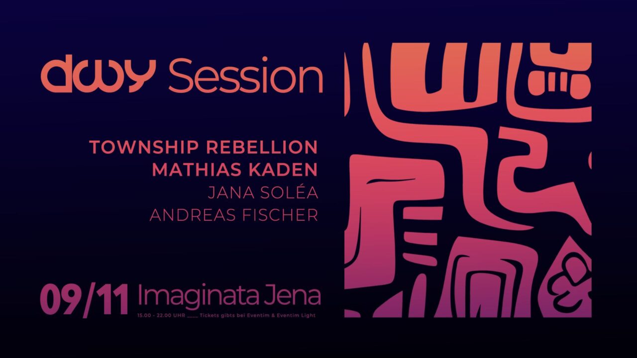 Am Sonntag, den 9. November 2025, verwandelt sich die Imaginata Jena wieder in einen magischen Ort elektronischer Klangwelten. Unter dem Motto „Deep With You Sunday Session“ lädt das Label Deep With You zu einem außergewöhnlichen elektronischen Happening ein – voller Groove, Emotion und unverwechselbarer Atmosphäre. Am 9. November steigt die Deep With You Sunday Session in der Imaginata Jena – mit Township Rebellion, Mathias Kaden & mehr. Jetzt Tickets sichern!