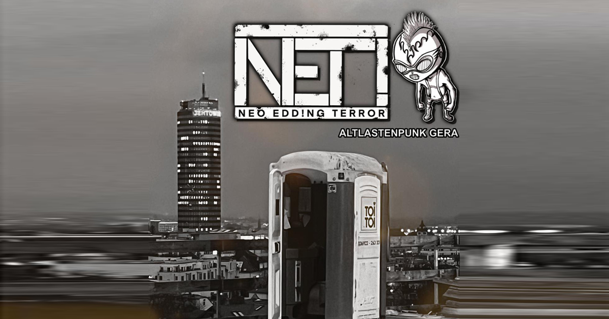Punkkonzert in Jena am 26.11.2025, Neo Edding Terror (Gera) live im Kassa. Punkrockkaffee-Event, Beginn 20:00, rohe Energie und DIY-Spirit. Gfx by Kassa Jena