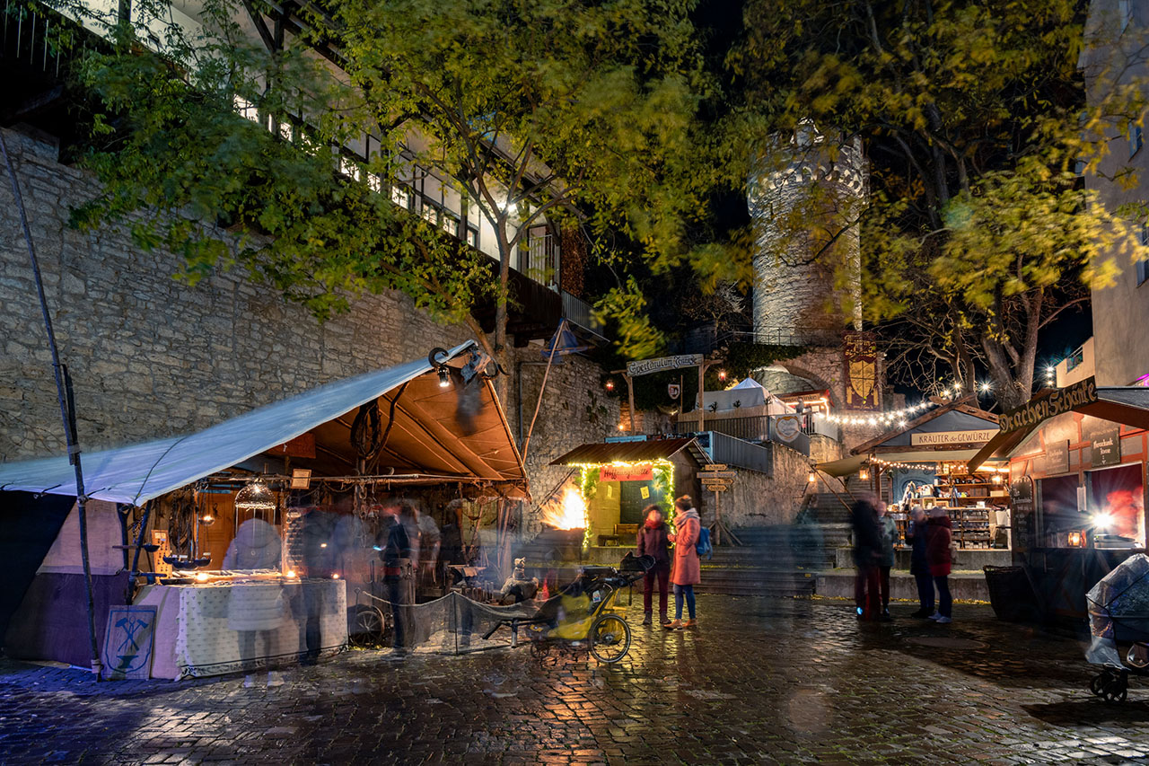 Historischer Weihnachtsmarkt: Mittelalterliches Flair vom 27.11. bis 14.12. Foto: Frank Liebold, Jenafotografx