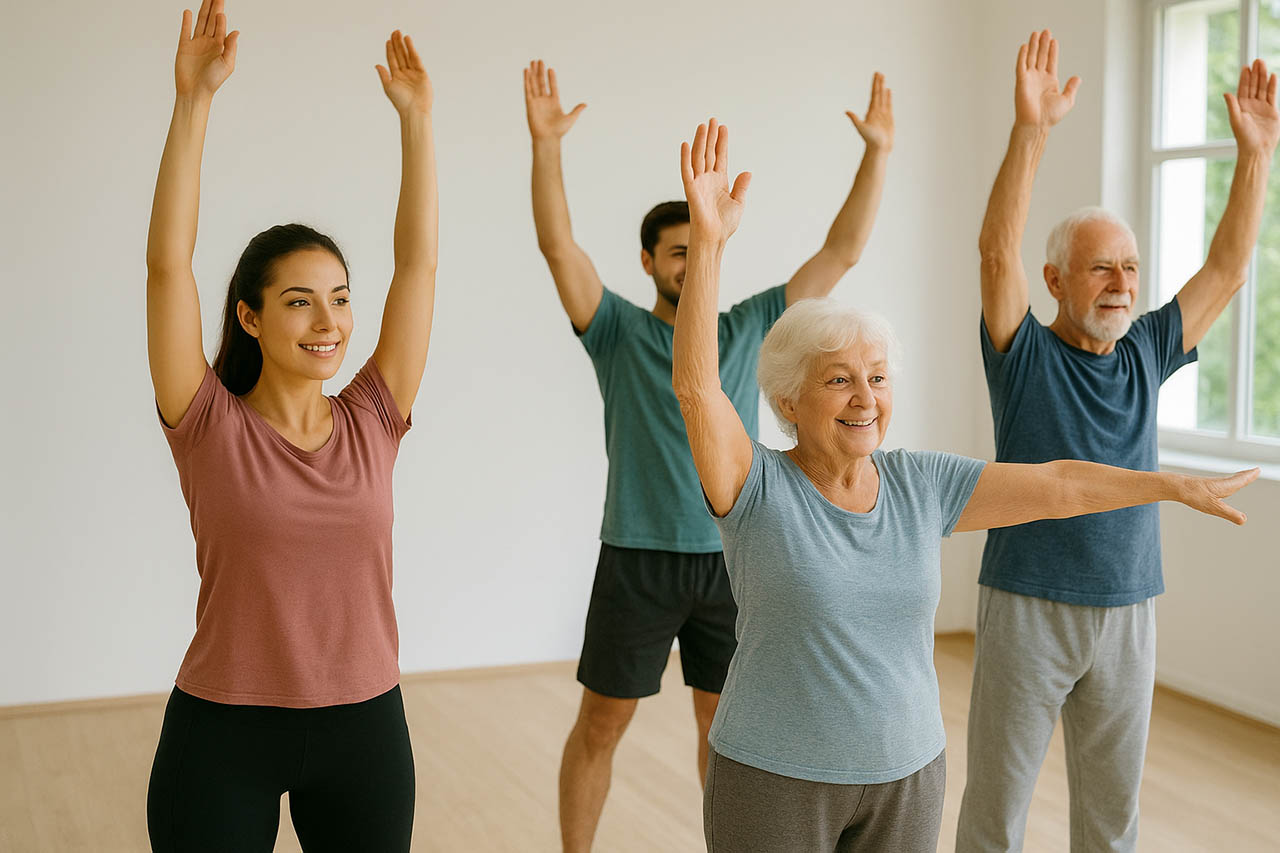 Begegnungen und Bewegung: Jena feiert die Woche der Generationen. Foto via KI-Illustration