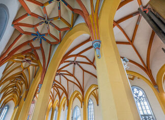 Sanierungsarbeiten an der Stadtkirche St. Michael haben begonnen Innenraum Stadtkirche Gewölbe Foto, Jenaer Kirchbauverein e.V. Günter Widiger