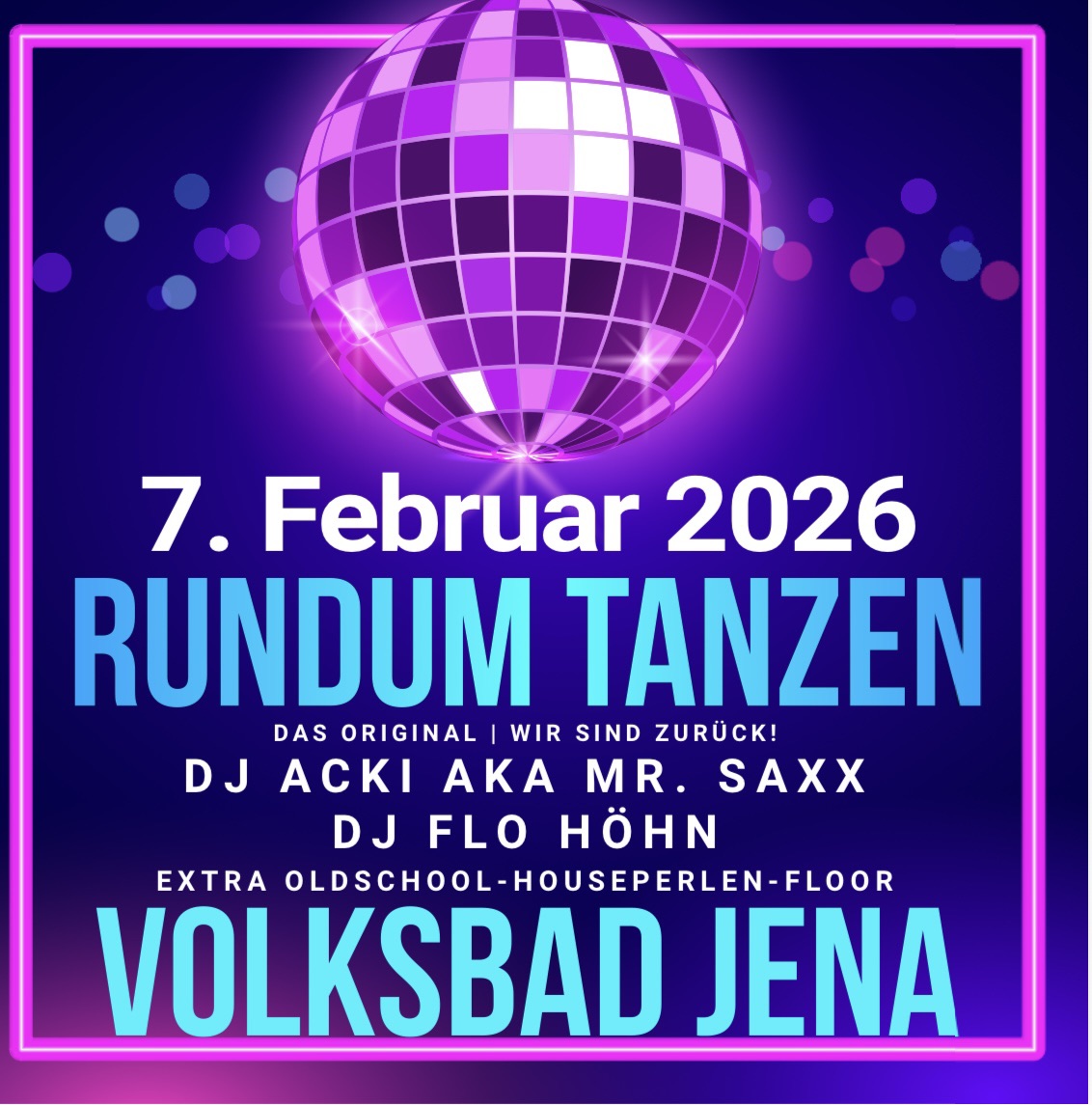 Spektakuläre Partynacht 2026: Rundum Tanzen Jena