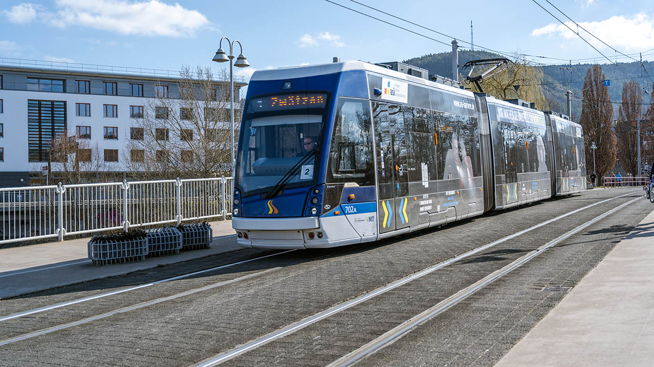 Rekordverdächtig: 23,3 Millionen Fahrgäste in Jena. Foto; Frank Liebokd, Jeanfotografx