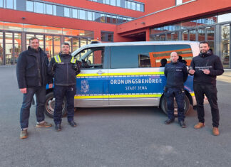 Starke Sicherheit: Ordnungsbehörde Jena tritt sichtbar auf Starke Sicherheit: Ordnungsbehörde Jena tritt sichtbar auf. Foto: Stadt Jena