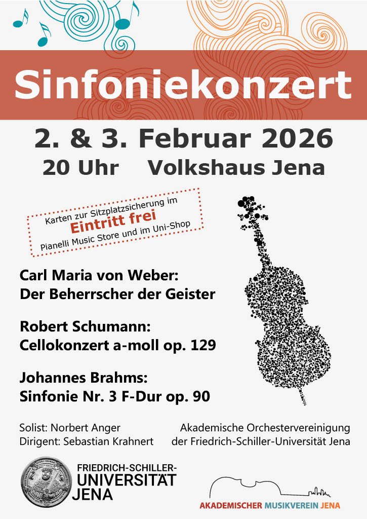Episches Romantik-Konzert. Sinfonieabend im Volkshaus Jena.