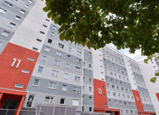 Gesundheitsprojekt in Jena zeigt zukunftsfähige Lösung Gesundheitsprojekt in Jena zeigt zukunftsfähige Lösung. Präsentation der Gesundheitsapartments am 18.09.2023 im Smarten Quartier Lobeda/Ost. Foto: Jürgen Scheere/SWJ