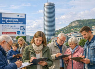 Jena startet Bürgerbefragung zur Pandemievorsorge bis 17.04. Jena startet Bürgerbefragung zur Pandemievorsorge bis 17.04.2026. Foto: Illustration via KI