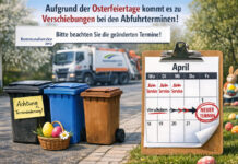 Wichtige Entsorgungstermine Ostern in Jena angepasst Wichtige Entsorgungstermine Ostern 2026 in Jena angepasst. Fotografik: Illustration via KI