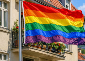 Regenbogenflagge an Wohnhaus in Jena angezündet Regenbogenflagge an Wohnhaus in Jena angezündet