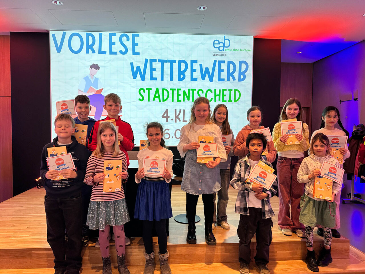 Lesewettbewerb Jena: Herausragendes Talent gewinnt. Foto: EAB Jena Lesewettbewerb Jena: Herausragendes Talent gewinnt. Foto: EAB Jena