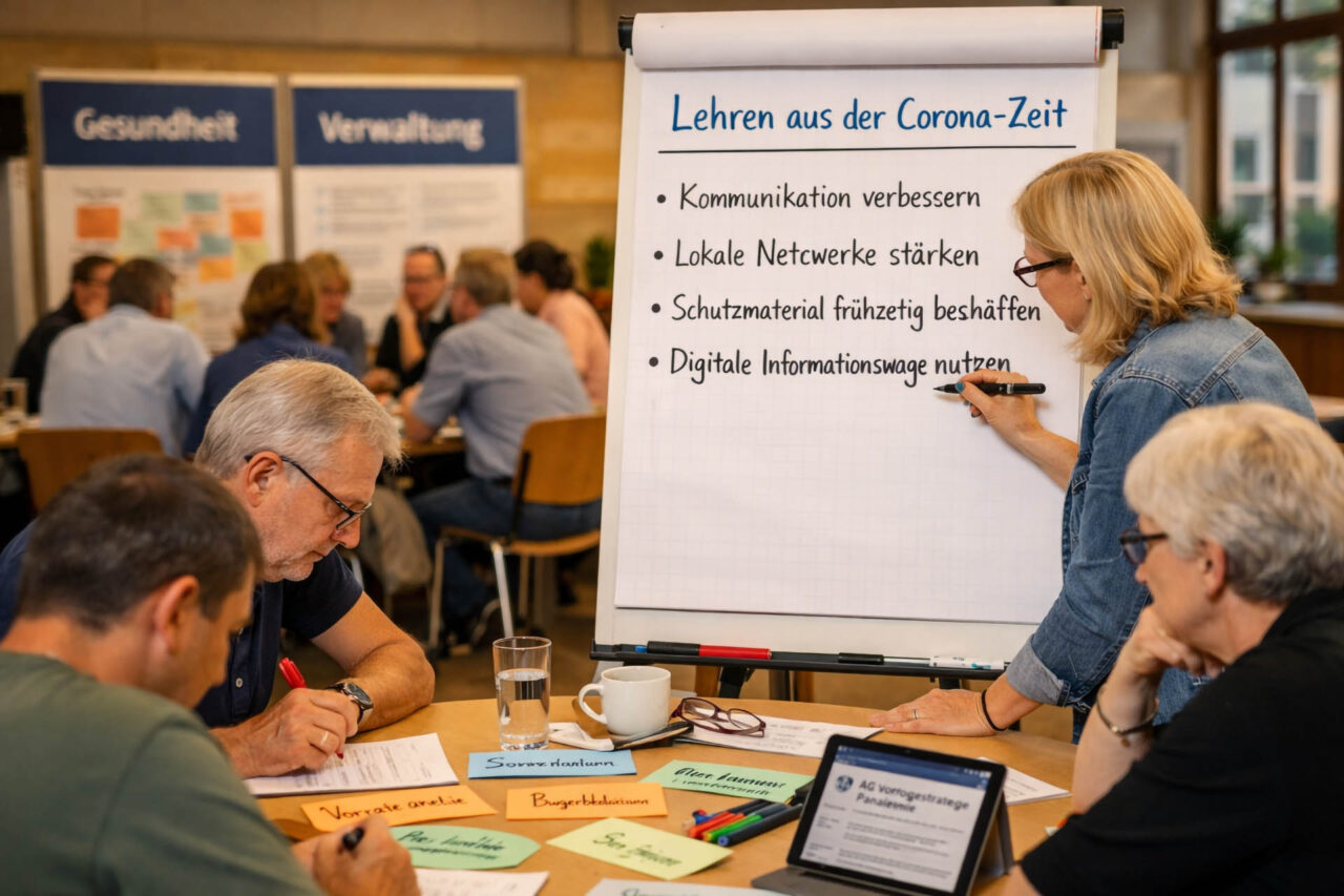 Zukunftsorientierte Beteiligung zur Pandemievorsorge. Foto-Illustration via KI Zukunftsorientierte Beteiligung zur Pandemievorsorge. Foto-Illustration via KI