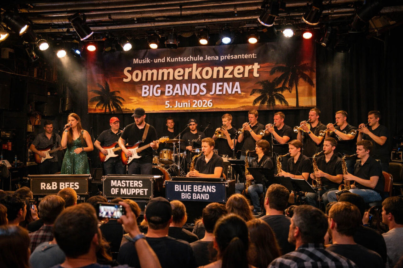 Kassa lädt zum Außergewöhnlichen Big-Band-Abend 05.06.2026. Foto: Illustration via KI