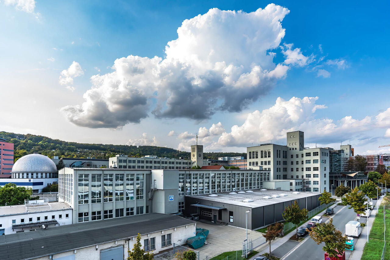 Blick auf die EAH Jena. Foto: Frank Liebold, Jenafotografx Blick auf die EAH Jena. Foto: Frank Liebold, Jenafotografx