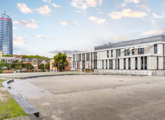 Staatspreis für Baukultur 2026: Ernst-Abbe-Bibliothek nominiert Ernst-Abbe-Bibliothek in Jena. Foto: Frank Liebold Fotografie, Jenafotografx