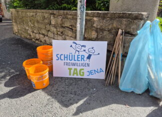 Schülerfreiwilligentag Jena 2026: Einsatz für die Stadt Schülerfreiwilligentag Jena 2026: Einsatz für die Stadt. Foto: Bürgerstiftung Jena