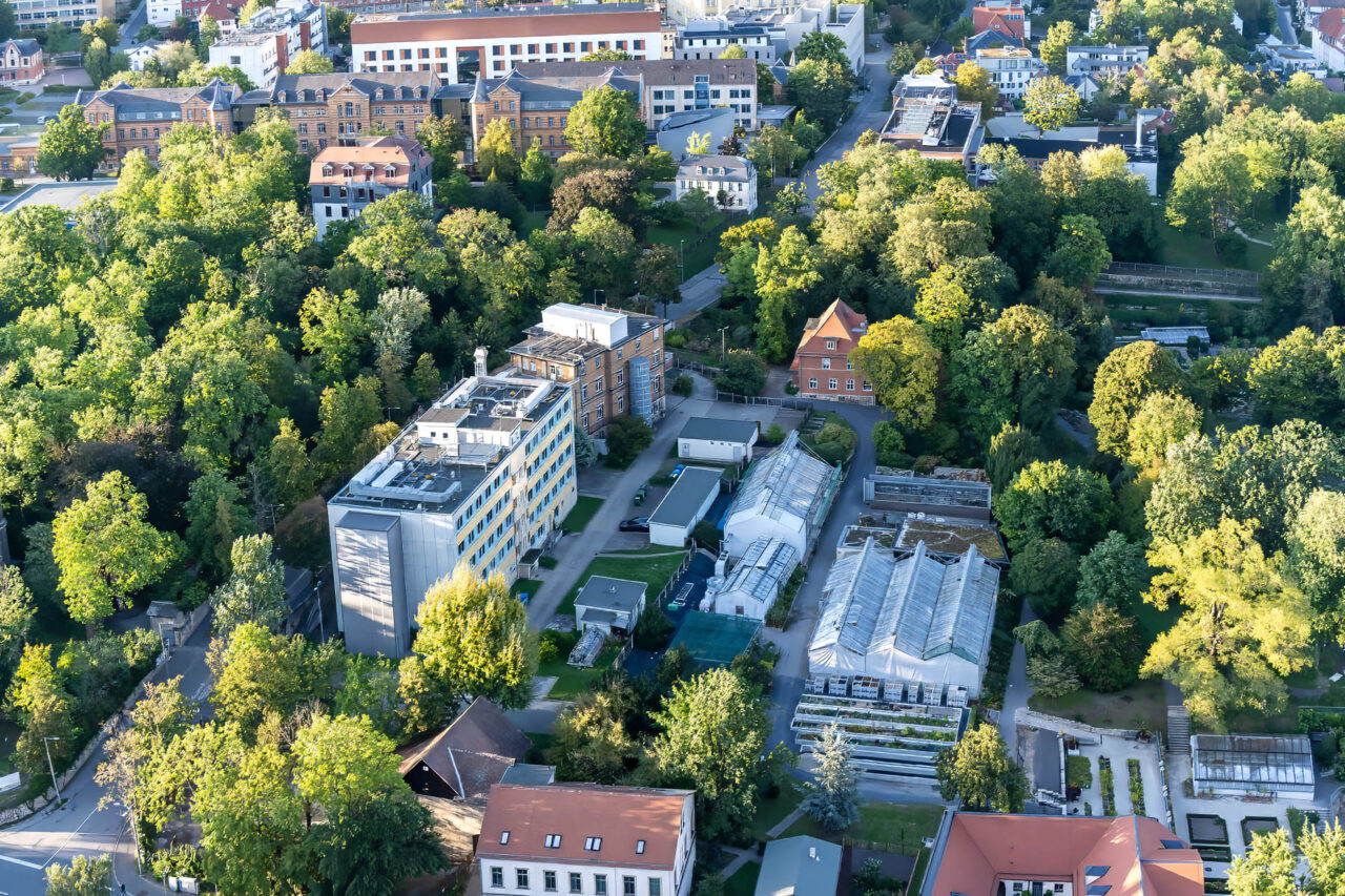 Blick auf den Botanischen Garten Jena. Foto: Frank Liebold Fotografie, Jenafotografx