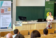 Gesunde Arbeit in Thüringen: Workshop an der EAH am 18.06. Gesunde Arbeit in Thüringen: Workshop an der EAH am 18.06.2026. Prof. Dr. Heike Kraußlach bei der Eröffnungsrede Foto: Annika Hoppe // EAH Jena