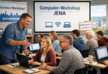 Kostenloser Computer-Workshop für Einsteiger*innen in Jena Innovativer Computer-Workshop 24. und 25.06. in Jena. Fotografik: Illustration via KI