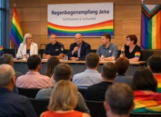 Erster Regenbogenempfang 2026 in Jena setzt klares Zeichen Erster Regenbogenempfang in Jena setzt klares Zeichen. Foto: Illustration via KI