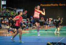 Deutsche Badminton-Meisterschaften O19 2027 in Gera Deutsche Badminton-Meisterschaften O19 2027 in Gera. Foto: (Die Jugend-DM 2024 fand ebenfalls in der Panndorfhalle Gera statt.) Steffen Nichterlein