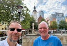 Benefiz-Radfahrer Oliver Trelenberg 2026 zu Gast in Jena Oliver Trelenberg macht Halt in Jena. Foto: Stadt Jena