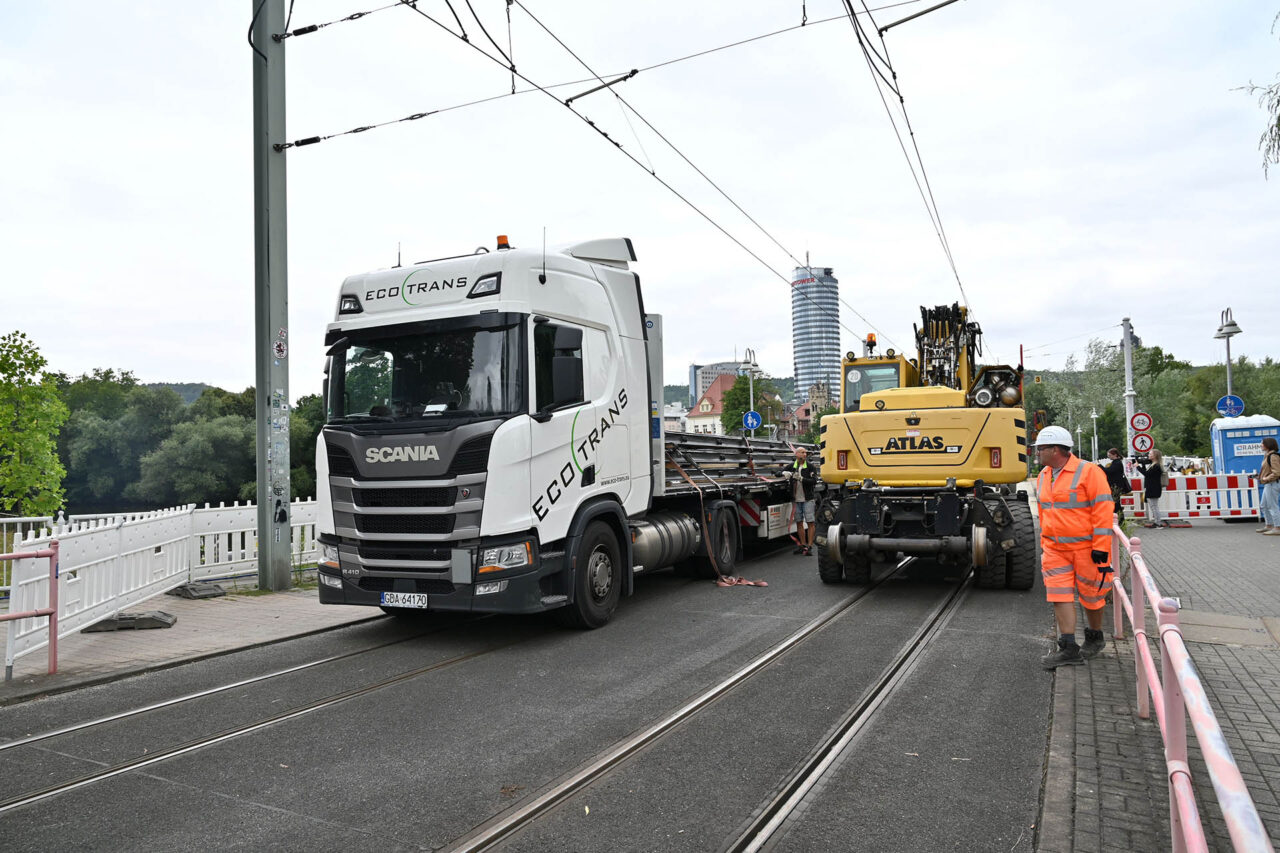 Gleissanierung am Paradiesbahnhof schreitet voran. Foto: Ludwig Kendzia // Stadtwerke Jena Gleissanierung am Paradiesbahnhof schreitet voran. Foto: Ludwig Kendzia // Stadtwerke Jena