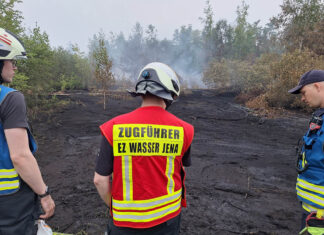 Großbrand Meuselwitz: Jena schickt Feuerwehr Einsatzkräfte Großbrand in Meuselwitz: Stadt Jena schickt Einsatzkräfte der Fuerwehr. Foto: Stadt Jena