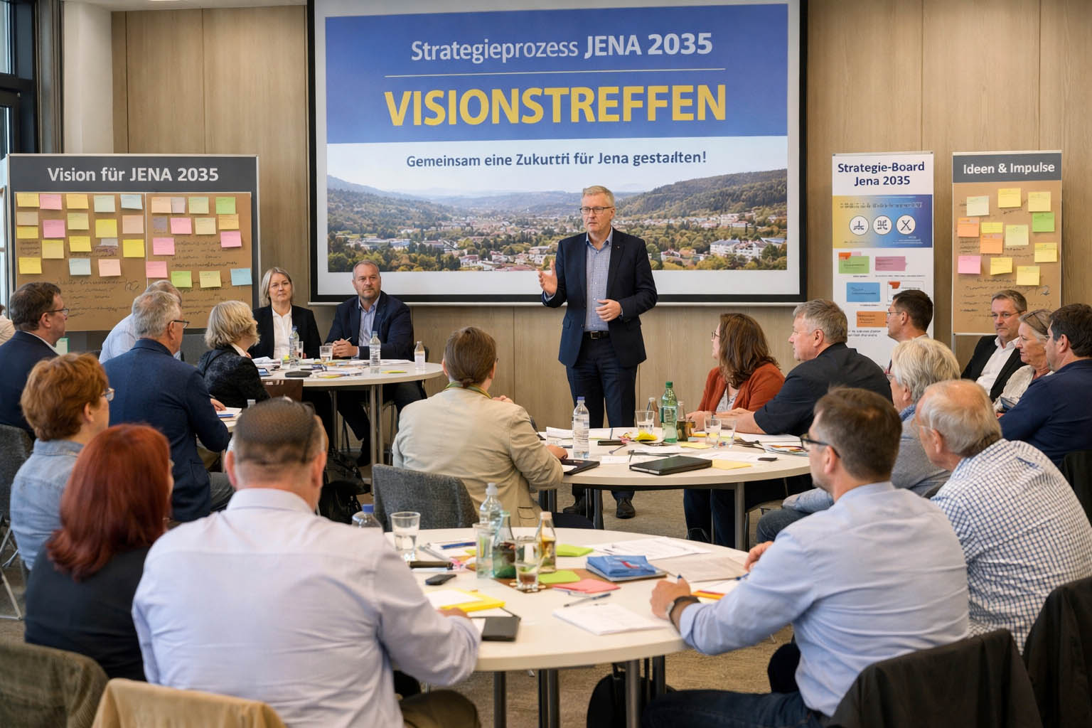 Strategieprozess Jena 2035. Nachhaltige Perspektiven für Jena. Foto: Illustration via KI Strategieprozess Jena 2035. Nachhaltige Perspektiven für Jena. Foto: Illustration via KI