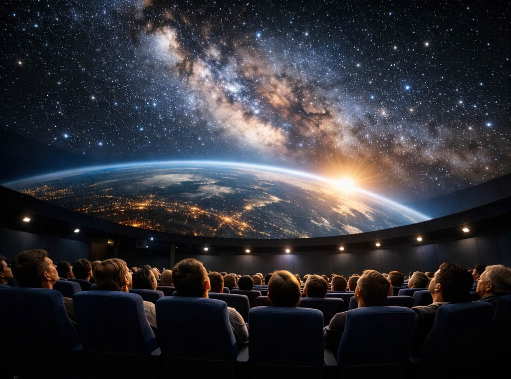 Zeiss-Planetarium feiert am Mittwoch, 15. Juli 2026 Wiedereröffnung. Foto: Illustration via KI Zeiss-Planetarium feiert am Mittwoch, 15. Juli 2026 Wiedereröffnung. Foto: Illustration via KI