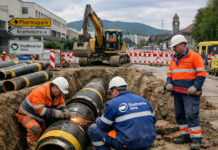Fernwärmeausbau in der Jenaer Otto-Schott-Straße startet Fernwärmeausbau in der Jenaer Otto-Schott-Straße startet. Foto: Illustration via KI