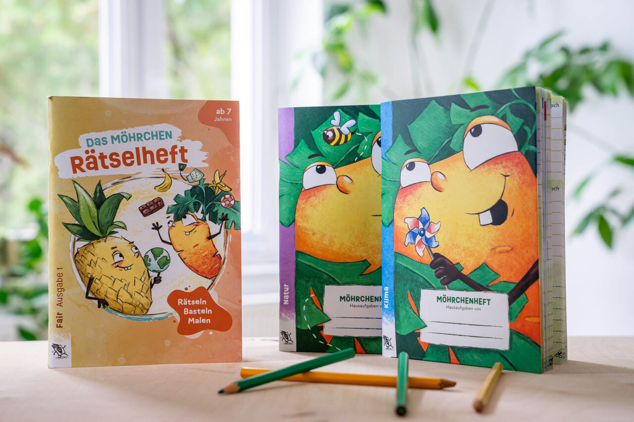 Jena verteilt 2.001 Möhrchenhefte zum Schulstart. Foto: Möhrchenheft.de Jena verteilt 2.001 Möhrchenhefte zum Schulstart. Foto: Möhrchenheft.de