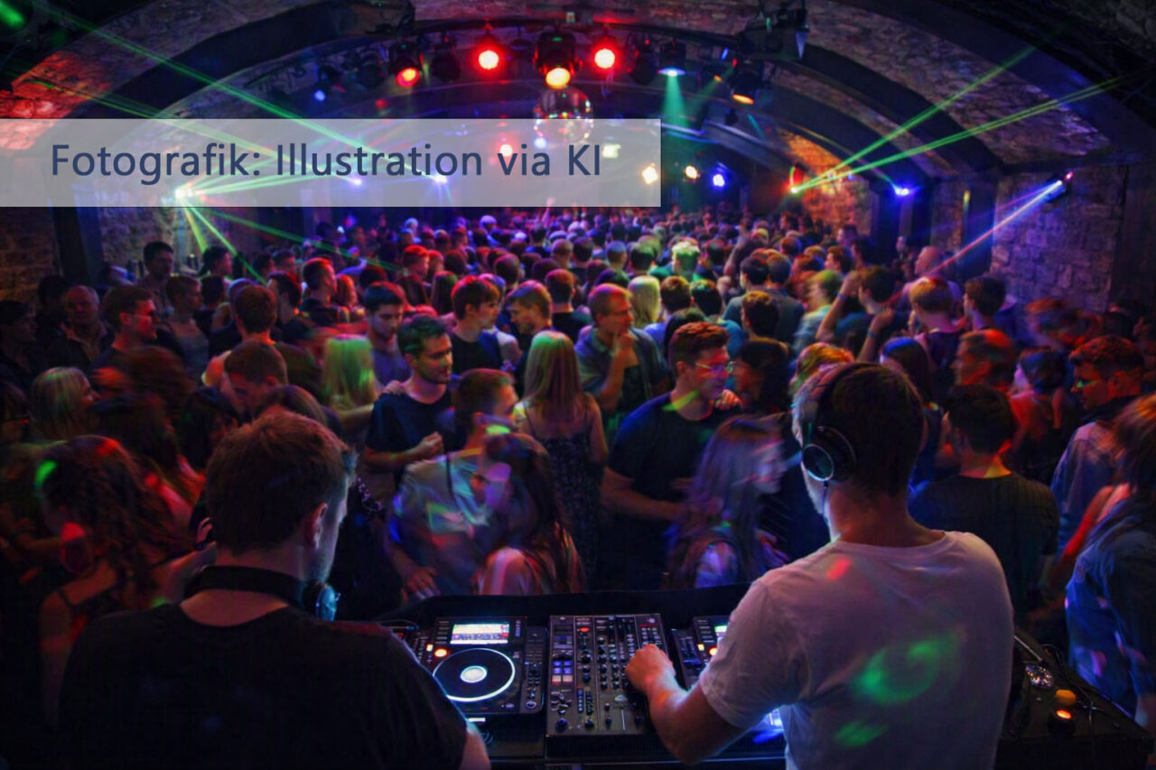 Rose Nightclubbing Jena: Start im Rosenkeller 05.09.2026. Fotografik: Illustration via KI