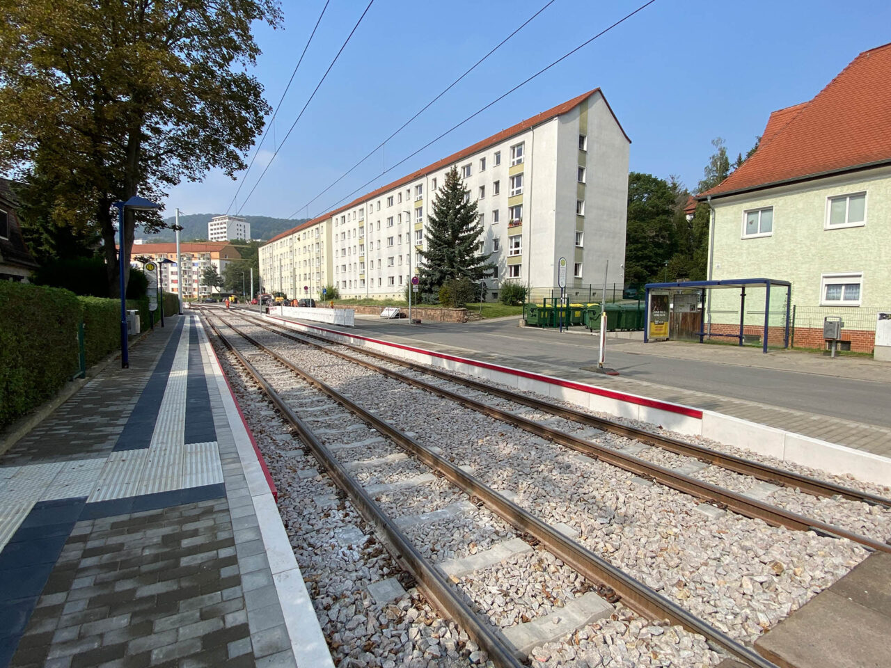 Aktuelle Sperrung der Naumburger Straße in Jena 19.-20.08. Foto: Stadtwerke Jena Aktuelle Sperrung der Naumburger Straße in Jena 19.-20.08. Foto: Stadtwerke Jena