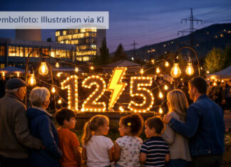 125 Jahre Strom in Jena: Neue Förderaktion in der Jena Crowd gestartet 125 Jahre Strom in Jena: Neue Förderaktion in der Jena Crowd gestartet. Fotografik: Illustration via KI