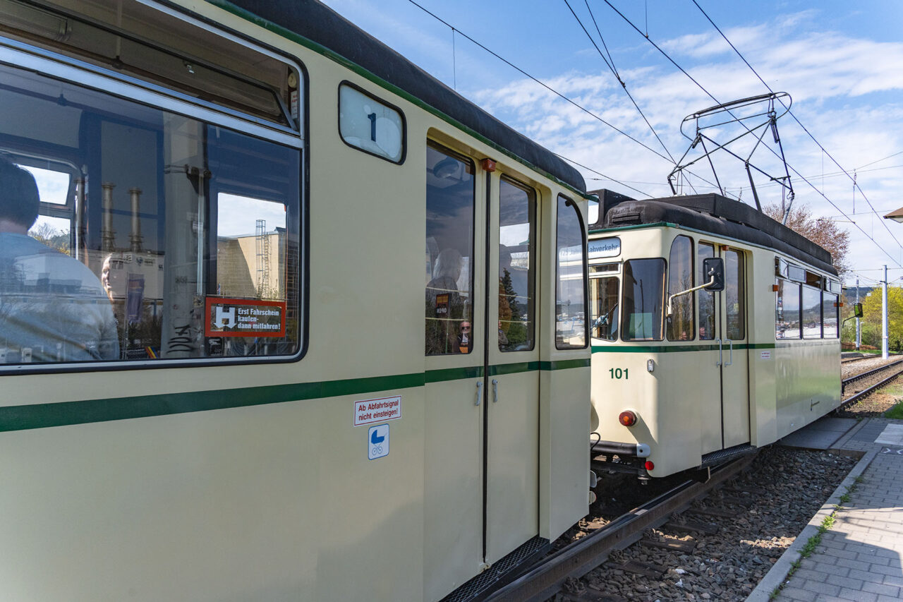Tag des offenen Denkmals: Historische Straßenbahnen in Jena. Foto: Frank Liebold Tag des offenen Denkmals: Historische Straßenbahnen in Jena. Foto: Frank Liebold