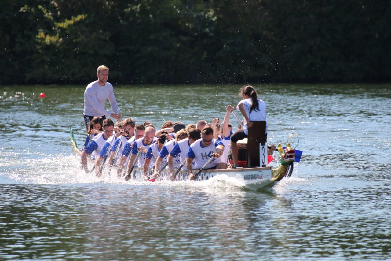 ACP-Drachenboot-Sprint Jena 2026 mit Rekordfeld. Foto: USV Jena