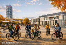 Europäische Mobilitätswoche startet am 12.09. in Jena Europäische Mobilitätswoche startet am 12.09. in Jena. Foto: Illustration via KI