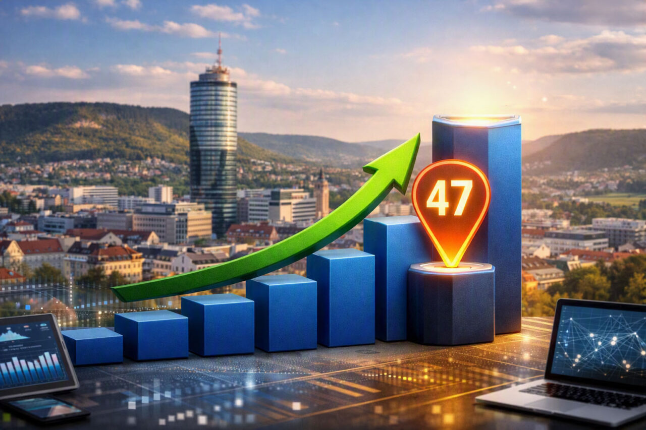 Jena erreicht Platz 47 im bundesweiten Smart City Index. Foto: Illustration via KI Jena erreicht Platz 47 im bundesweiten Smart City Index. Foto: Illustration via KI