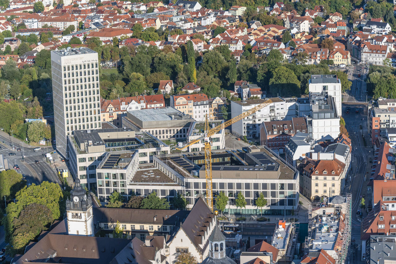 Blick auf Jena, Uni-Campus. Foto: Frank Liebold Blick auf Jena, Uni-Campus. Foto: Frank Liebold