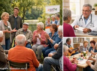 Ärzte können “Gemeinschaft auf Rezept” verschreiben Ärzte können "Gemeinschaft auf Rezept" verschreiben. Fotografik: Illustration via KI