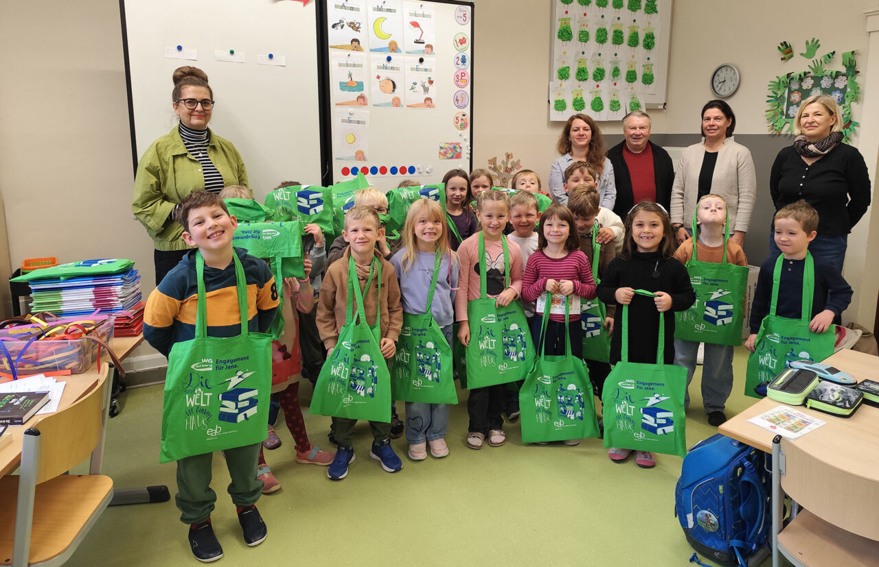 Lesetüten-Aktion in Jena startet am 30.11. in der Talschule. Foto: Stadt Jena Lesetüten-Aktion in Jena startet am 30.11. in der Talschule. Foto: Stadt Jena