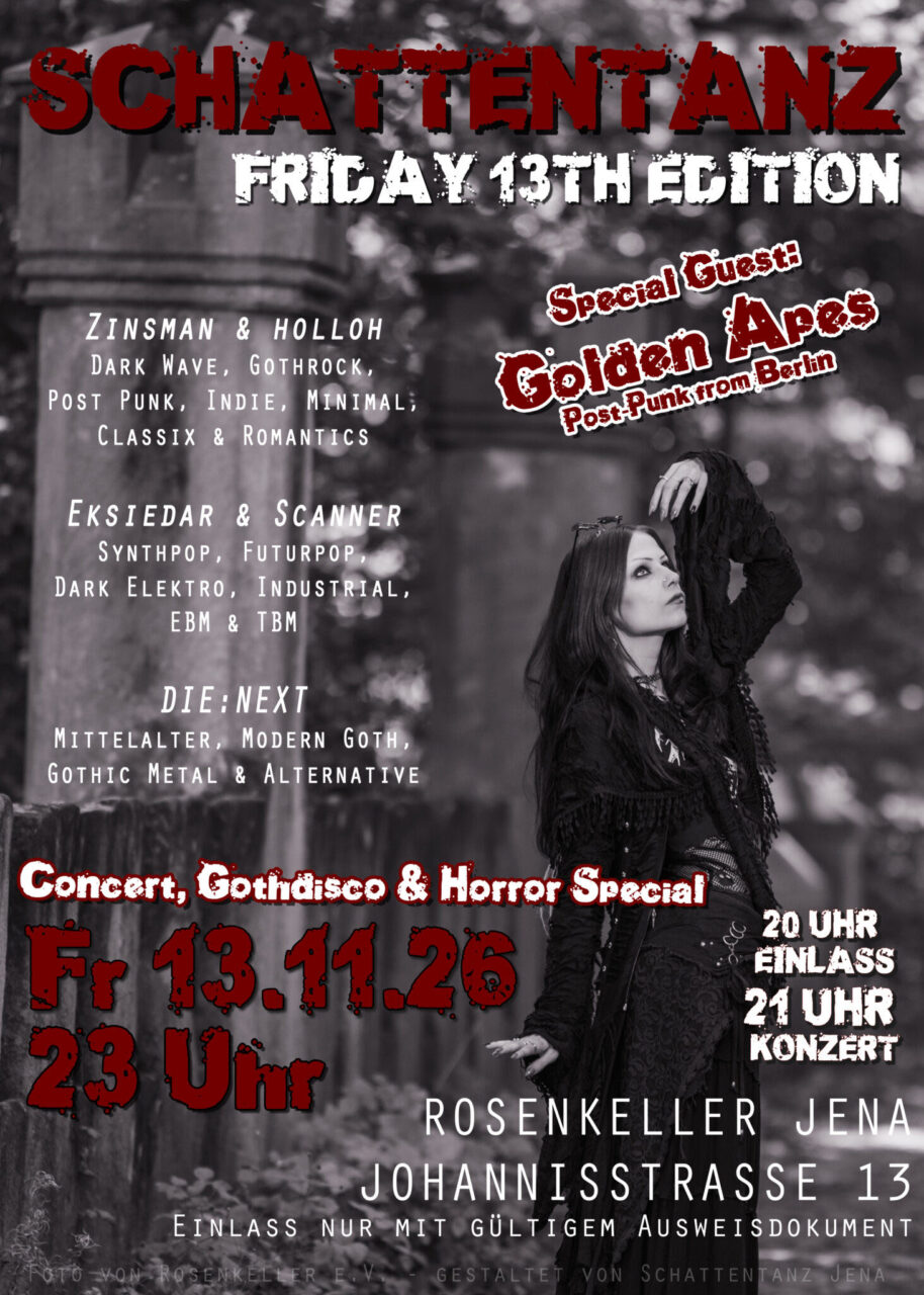 Schattentanz Friday 13th Rosenkeller Jena 13.11.